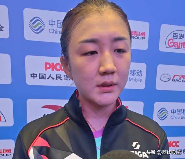 陈梦夺铜牌采访！珍惜与朱雨玲比赛，赛出不放弃精神，展露强度大