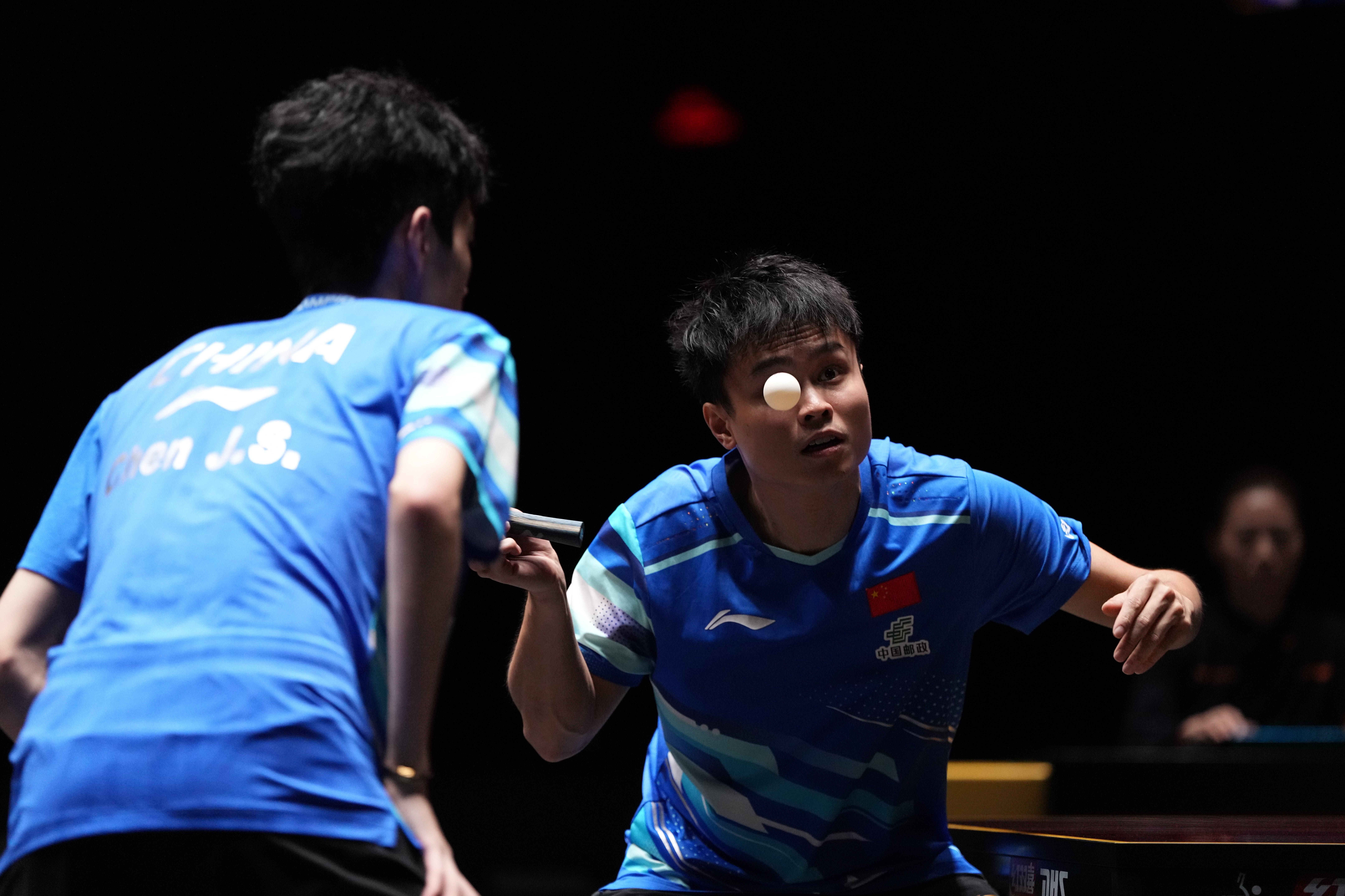 （体育）乒乓球——WTT中国大满贯赛：周启豪/陈俊菘晋级男双决赛