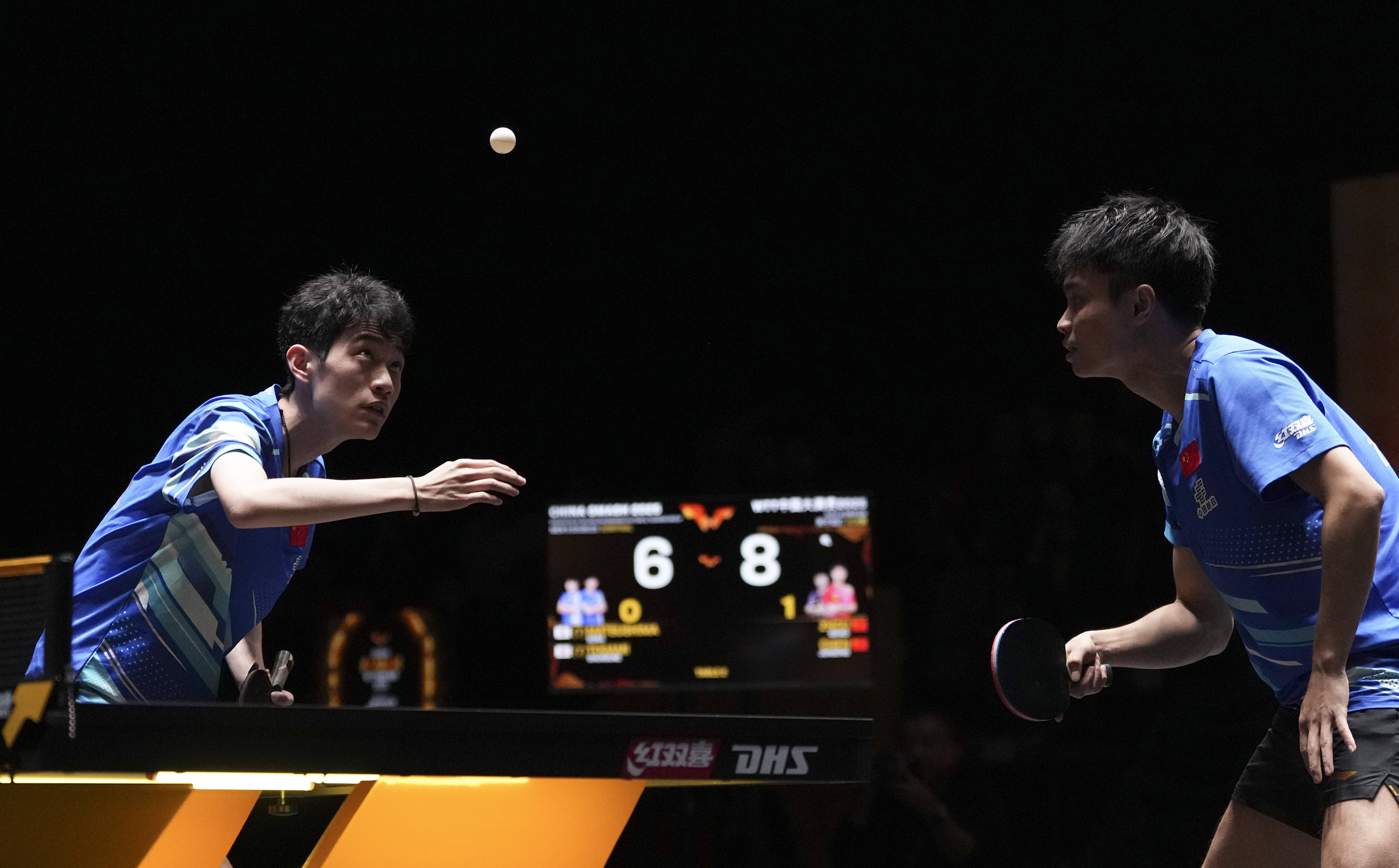 （体育）乒乓球——WTT中国大满贯赛：周启豪/陈俊菘晋级男双决赛